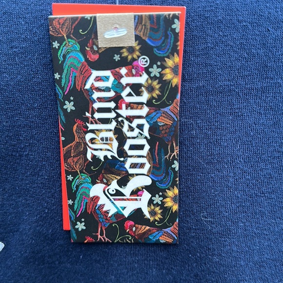 🆕Blind Rooster graphic crew neck NYC campus league dragon 🐉 Navy Size Small - Picture 8 of 9